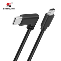 Kabel USB Pabrik Khusus USB C ke Mini USB Kabel Data Pengisian Daya Mini 5Pin USB/ Micro A/Micro B OTG untuk Kamera & Ponsel