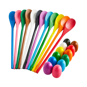 JOYIN-<span class=keywords><strong>Cuillère</strong></span> à <span class=keywords><strong>Oeuf</strong></span> de Pâques, Jeu de <span class=keywords><strong>Course</strong></span>, Jouet Éducatif, 12 Joueurs, Pelouse, Carnaval, pour Enfant, Famille, 24 Pièces - Product Image 1