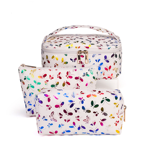 Letter Pattern PU Fashion Multifunctional Candy Color <b>Insert</b> <b>Handbag</b> Organizer Bag in Bag Double Zipper Makeup Organizer - Product Image 4