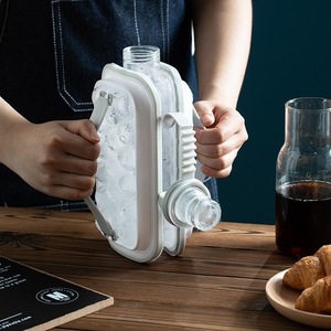 Molde para Hacer Bolas de Hielo, Bandeja Reutilizable para Cubitos de Hielo Redondos para Whisky, Cócteles, Bebidas, Congelador, Accesorios de Cocina - Product Image 3