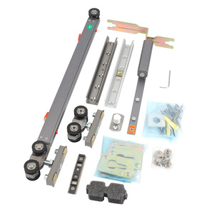 Deluxe Double Buffered Push Button Pocket Door Track 1.2 Mm Aluminum Alloy Easy Installation Hardware Accessories - Product Image 2