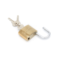 Cadenas SAMHOO de sécurité supérieure, personnalisé, antirouille, antivol, durable, avec cylindre en laiton et anse en laiton