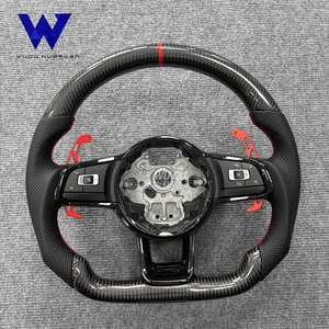 Volante Multifuncional de Fibra de Carbono Compatible con Volkswagen, Bora, Caddy, <span class=keywords><strong>Golfgtd</strong></span>, Golfgti, Jettagli, Golfv64motion - Product Image 1