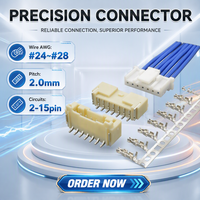 Connecteur fil-carte de haute qualité, pas de 2,0 mm, équivalent au connecteur droit JST PA, vente en gros, fabricant leader
