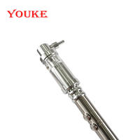 Aobos YW11 YW10 Détecteur de fumée flexible en acier inoxydable durable et personnalisable 2-en-1 Système d'alarme incendie Rouge Argent ISO