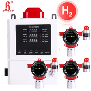 RTTPP H2 Monitor hidrogen industri, Alarm konten Gas hidrogen tetap, detektor kebocoran Gas H2