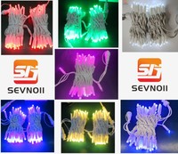 Guirlande lumineuse LED rose clair en caoutchouc noir de 3,2 mm, décorative pour les fêtes, intérieur/extérieur, IP65, 110V/220V, lumières de Noël