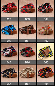 Groothandel blauwe riemen voor jongens, geweven gevlochten riemen, elastische riemen voor kinderen - Product Image 5