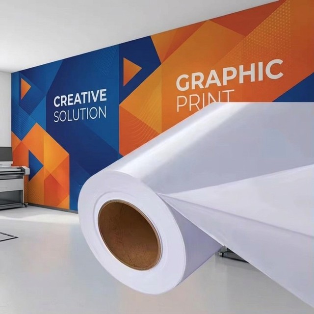 Wholesale Eco Solvent Printable Glossy Bubble Free Air Inkjet Printing Waterproof Self Adhesive Vinyl Roll