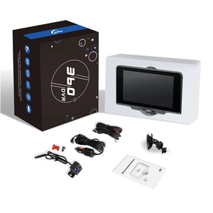 SUNWAYI PI50 DVR Cámara de salpicadero panorámica de 360 grados con detección de movimiento Monitor de estacionamiento Pantalla táctil de 5 pulgadas Grabación dual HD 1080P - Product Image 6