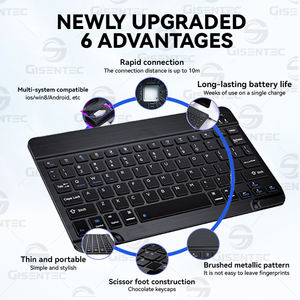 Clavier portable pour tablette pour enfants, dessin animé, en plastique, avec logo personnalisé, tout neuf, sans fil 2,4 GHz, capacitif, 101 touches, USB type C - Product Image 5