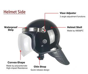 Casque de marque TG en matériau ABS avec protection faciale renforcée, option de logo personnalisé pour les écoles et les agents de sécurité, utilisation en extérieur - Product Image 6