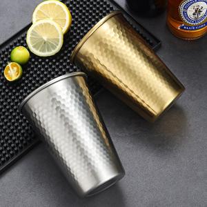 Stainless Steel Tumbler 304 Diamond Pattern Single Layer Beverage Cup For Party Drink Serving - Product Image 3