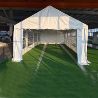 Tissu de bâche enduit de PVC flexible pour tente de grand événement de fête de mariage avec des tentes de salon commercial de couverture de ventilateur anti-salissure