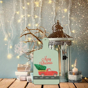 Mini planche à découper en bois faite à la main avec tranches <span class=keywords><strong>de</strong></span> bois - Décorations <span class=keywords><strong>de</strong></span> Noël DIY, jouets <span class=keywords><strong>de</strong></span> graffiti <span class=keywords><strong>pour</strong></span> enfants, sets <span class=keywords><strong>de</strong></span> <span class=keywords><strong>table</strong></span> et assiettes - Product Image 3