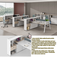 Table de conférence de bureau en bois moderne, capacité de 12 personnes, vente directe d'usine, bureau de réunion extensible, mobilier