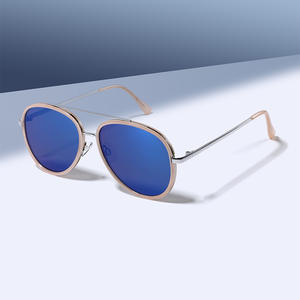 Gafas de Sol Conchen con Marco Ovalado, Metal Negro, UV400, Unisex, Protección Solar, Gafas para Conducir - Product Image 2