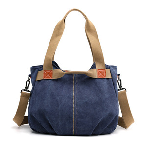 Bolsa de Lona Nueva para Mujer, de Gran Capacidad, Informal, para Compras, Viajes, Bandolera - Product Image 6