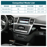 Road Top Android Auto Mirror Link AirPlay Car Play Functions NTG4.5 Wireless CarPlay for Mercedes Benz ML GL W166 X166 2012-2015