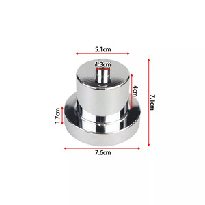 Almohadilla de aluminio para posicionamiento de gato hidráulico, 7.6 cm de diámetro, adaptador de cojín para elevación de coches - Product Image 1