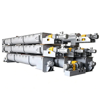 Convoyeur hélicoïdal en acier inoxydable durable en forme de L pour matériaux secs/humides, ciment - Vitesse réglable, direction réversible