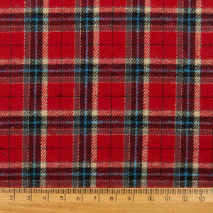 Tissu en flanelle écossaise 100% coton teint en fil, tissu à carreaux brossé pour uniformes scolaires - Product Image 5