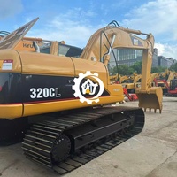 Excavatrice sur chenilles d'occasion Caterpillar 320CL d'origine japonaise, modèles CAT 320B 320C 320D 322DL 325BL 330BL 326BL 329D 20T pour travaux