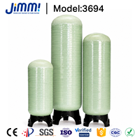 Réservoir FRP sur mesure vert clair, diverses tailles, pour dessalement d'eau de mer et traitement d'eau pure, capacité 250L-10000L, 200L/heure