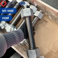 Alloy Steel A286 Uns S66286 Astm A453 A453M Grade Gr 660 M6 M8 M48 Socket Head Cap Screws Hex Machine Stud Bolts and Nuts Washer