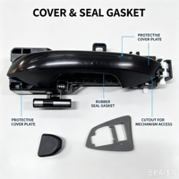 Poignée de porte avant/arrière gauche/droite pour BYD ATTO 3, norme OE / haute performance, OEM SA3F-6105100D, prête à être expédiée