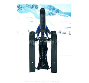 Traîneau pour enfants, motoneige pour scooter de neige avec deux freins, traîneau de Ski, planche à glissière, traîneau de neige pour cadeau - Product Image 5