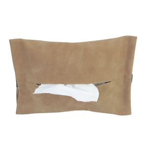 Boîte à mouchoirs suspendue en cuir suédé noir, facile à installer, portable, pour rangement dans la poche du siège de voiture - Product Image 5