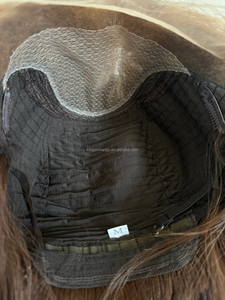 Base brun foncé avec surbrillance <span class=keywords><strong>caramel</strong></span> légère vague cheveux humains Lace Top Transparent HD Lace Front 10-30 pouces HD Lace Front Wig - Product Image 5