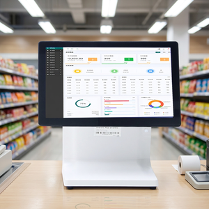 เครื่อง POS แบบ All-in-One หน้าจอสัมผัสขนาด 15.6 นิ้ว, ฮาร์ดแวร์ POS สำหรับสั่งซื้อจำนวนมาก รองรับระบบปฏิบัติการวินโดวส์หรือแอนดรอยด์ สำหรับซูเปอร์มาร์เก็ต - Product Image 1