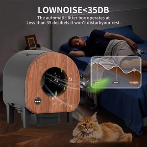 Caméra OEM intelligente, automatique, autonettoyante, bac à litière pour toilettes pour animaux de compagnie, nettoyage facile, WiFi APP, contrôle 75L, espace intérieur pour chats - Product Image 4