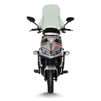 Moto Électrique Sportive à Moteur Brushless 1500W avec Top Case 72V, Vitesse Maximale 65km/h