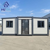 Maison conteneur préfabriquée extensible sur mesure de 20 pieds et 40 pieds, maison préfabriquée pour expédition, 5 chambres, construction immobilière