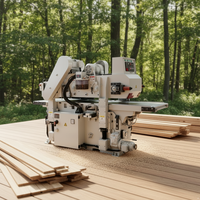 Machine à raboter et à profiler le bois motorisée à quatre côtés, haute efficacité, haute précision, 21,25 kW, 380 V, vitesse d'alimentation 25 m/min