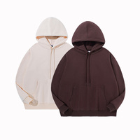 Sweat à capuche décontracté de couleur unie pour l'hiver Sweat-shirt à capuche design bouffant pour garçons Tops pour hommes