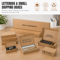 Maßgefertigte Sehr Kleine Versandkartons Lange Flache Pappkartons Briefkasten-Kartons Wellpappkartons für Uhren-Geschenkverpackungen
