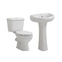 ORTONBATH Europe Afrique Nigéria Articles sanitaires en céramique bon marché Salle de bain Deux pièces Wash Down WC Toilette avec cuvette Couvre-siège Toilettes