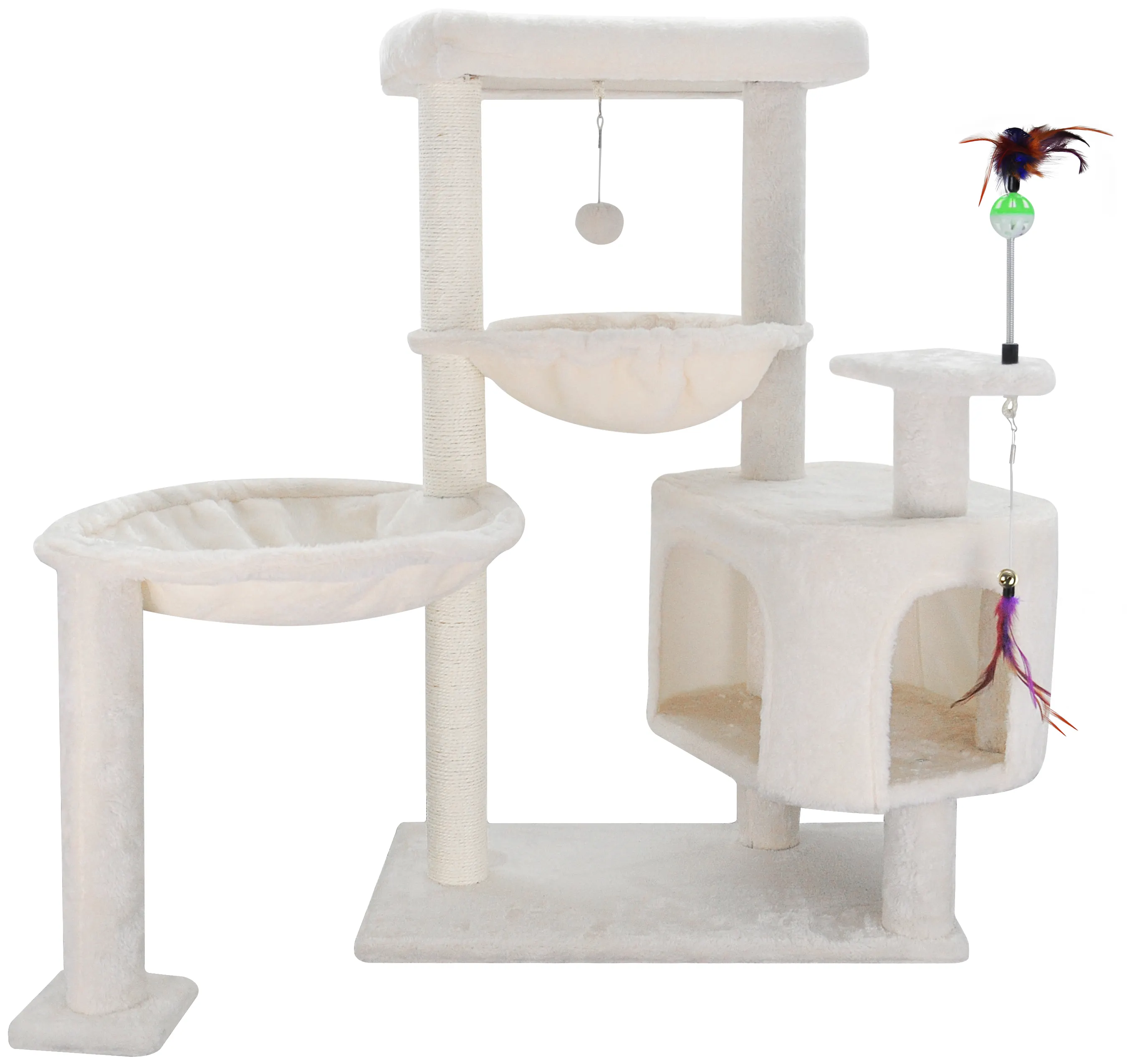 Nieuwe Best Verkopende Moderne Kattenbomen Hangmat En Condo Kat Activiteitenboom