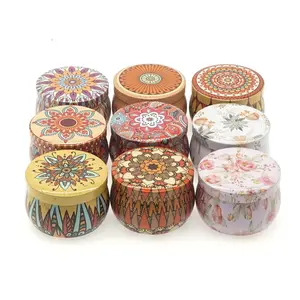 HEISSE Verkäufe Günstiger Preis Metall verpackung Runde rosa Candy Candle Tin Candle Blechdose Candle Tin Box