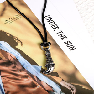 Collar con Colgante de Gancho de Acero de Titanio, Diseño Geométrico, Joyería de Moda para Hombre SP242 - Product Image 2