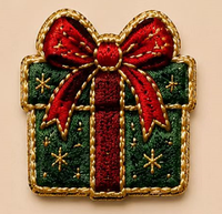 Patchs brodés thermocollants en polyester pour guirlandes lumineuses de Noël, motifs flocon de neige, sapin de Noël, Père Noël