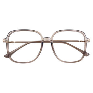 Lunettes tendance à monture carrée anti-lumière bleue, monture complète unisexe, verres PC pour la protection de la myopie, fabriquées à Taizhou P4 30237 - Product Image 1