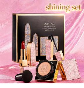 <span class=keywords><strong>Coffret</strong></span> Cadeau Trois Pièces JOMTAM Best-Seller : Cosmétiques Visage Vegan <span class=keywords><strong>Bio</strong></span> pour <span class=keywords><strong>Femme</strong></span>, Rouge à Lèvres Air Cushion & Crayon Noir pour les Yeux - Product Image 1