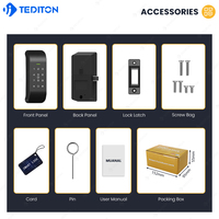 Tediton Usine Smart Électronique Mot de Passe Clavier Serrure d'armoire Carte à puce Code Serrure de casier Gym Yoga Fitness Tiroirs de natation