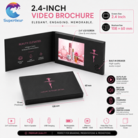 Tarjeta de Visita con Pantalla LCD de 2.4 Pulgadas Personalizada, Resolución 320x240, Mini, de Bolsillo, con Reproducción Automática de Video AVI por Inducción Magnética