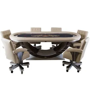 Luxe Custom Poker Tafels Deluxe Poker Tafels Noble Elegante Stijl Casino Tafel